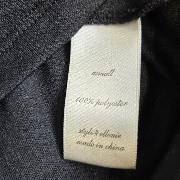 Altar'd State Black Flowy Layers Floral Embroidered Puff Sleeve XS Dress - Picture 7 of 8